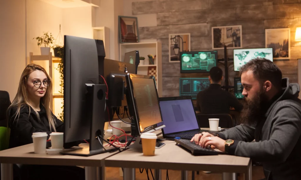 proactive cybersecurity mindset a team of white hackers working to help a business detect vulnerabilities with their security controls