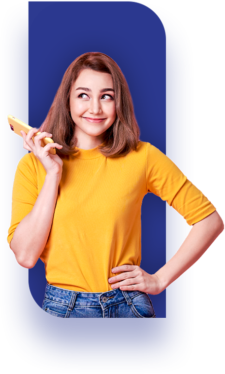 Values-based Professional Services Outsourcing young businesswoman receiving good news about news business performance