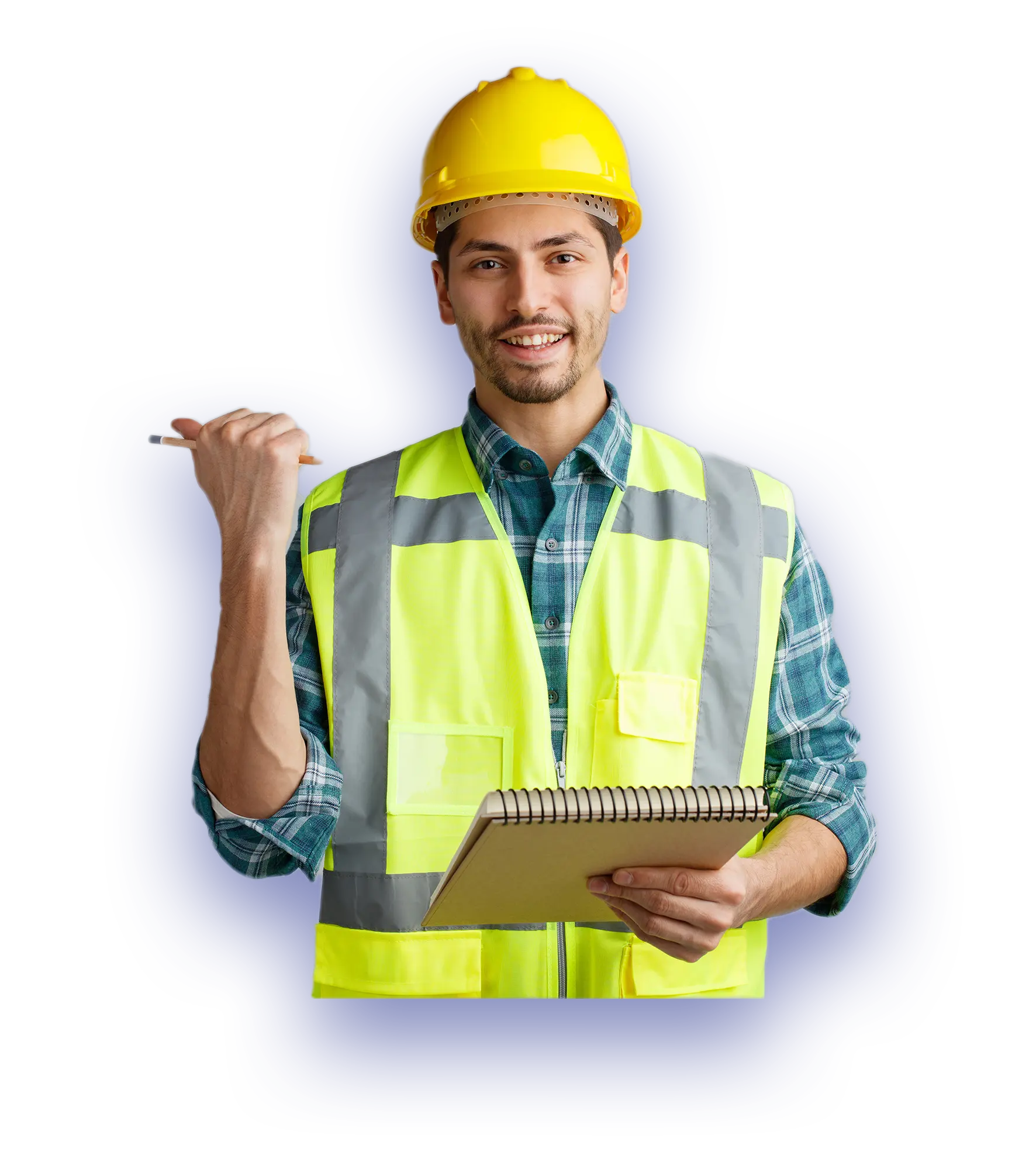 Proactive Facilities Management foreman making a project report