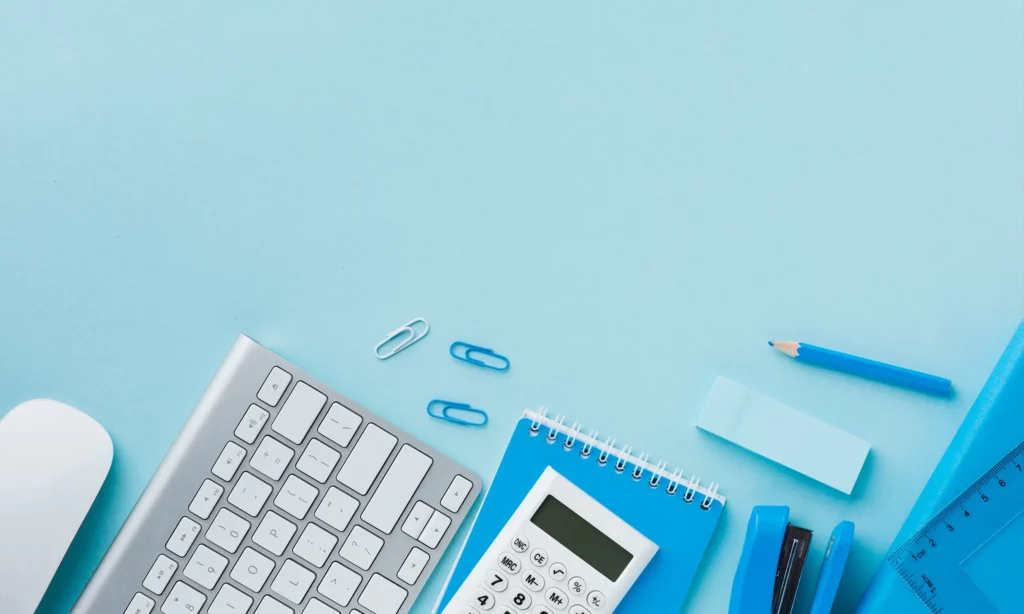 keep your SMSF compliant workstation with a keyboard and calculator