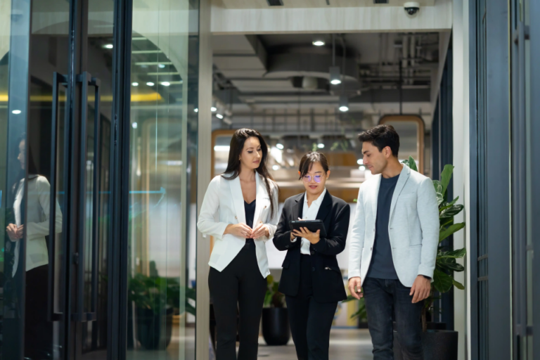 Partners talking about a new client-centric model for reinventing professional services firms.